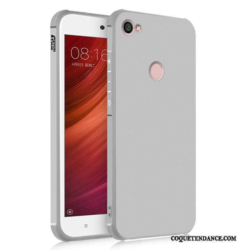 Redmi Note 5a Coque Incassable Protection Gris Silicone Étui