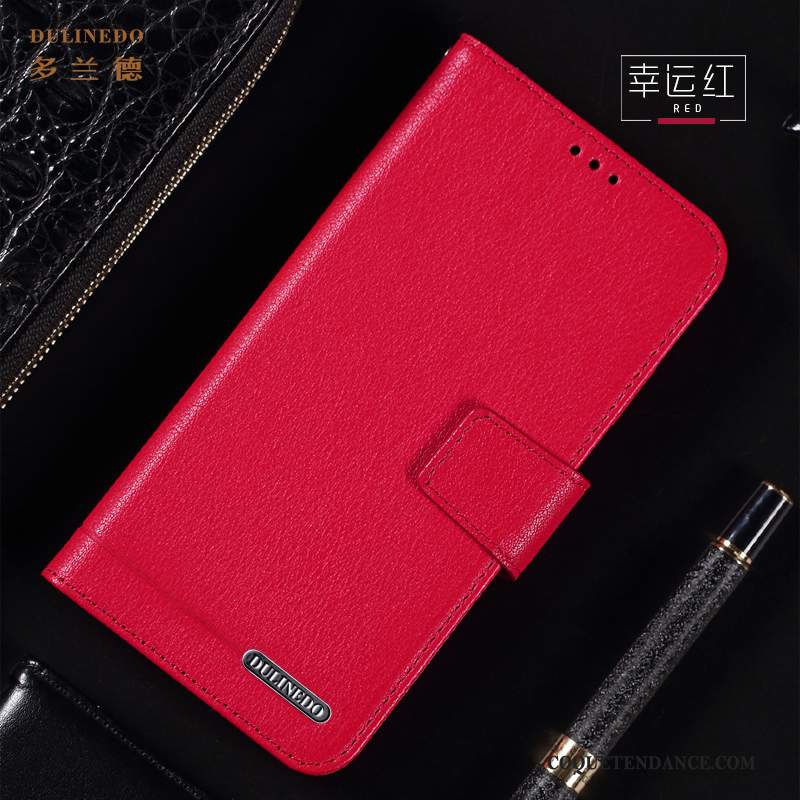 Redmi Note 6 Pro Coque Mode Ornements Suspendus Business Étui En Cuir Nouveau