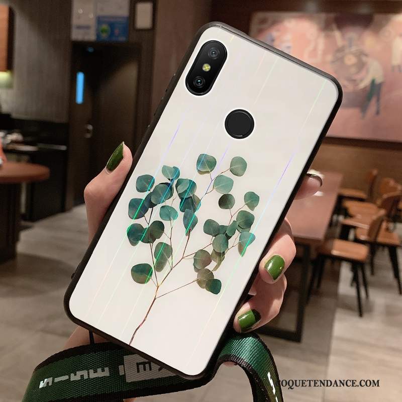 Redmi Note 6 Pro Coque Petit Incassable Étui Vert Silicone