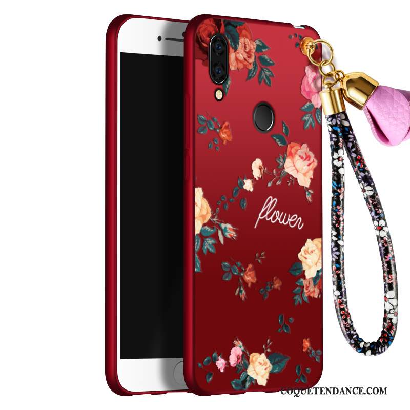 Redmi Note 7 Coque Luxe Rouge Bordure Très Mince