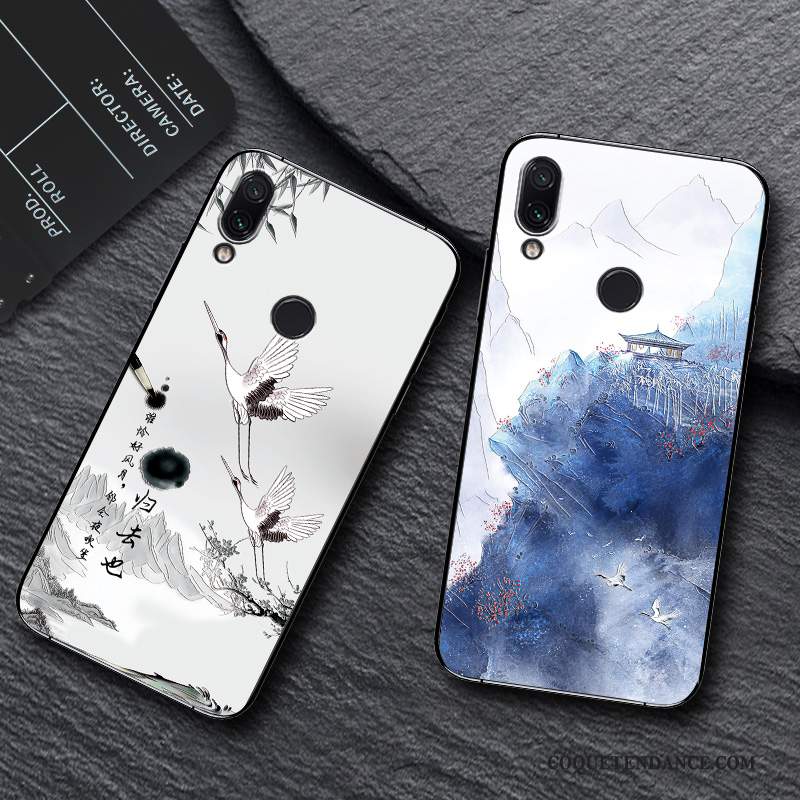 Redmi Note 7 Coque Nouveau De Téléphone Petit Délavé En Daim Silicone