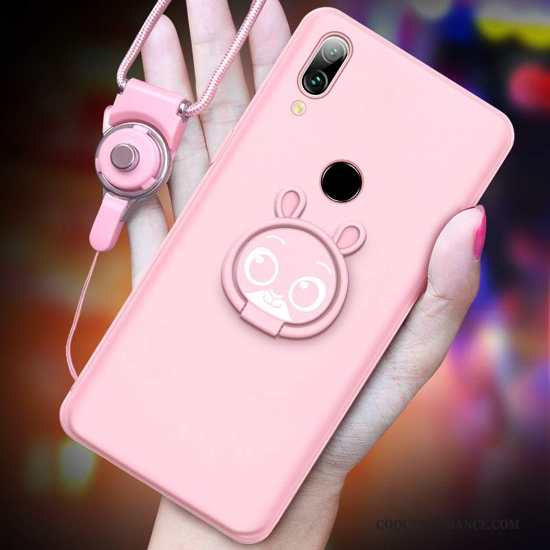 Redmi Note 7 Coque Étui Charmant Dessin Animé Protection Rose