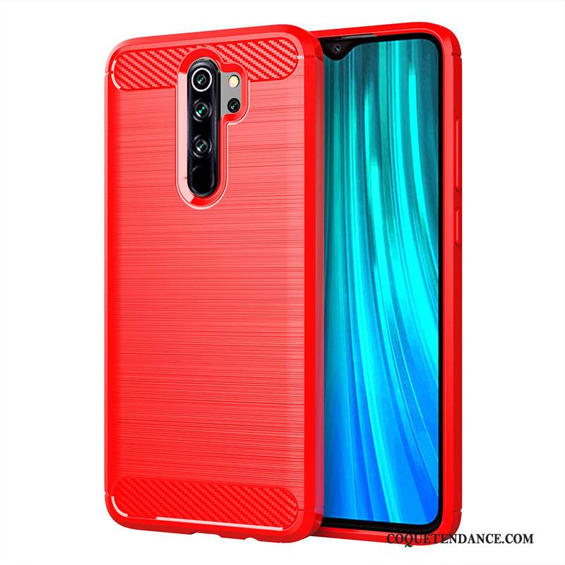 Redmi Note 8 Pro Coque Couvercle Arrière Rouge Étui Protection Business