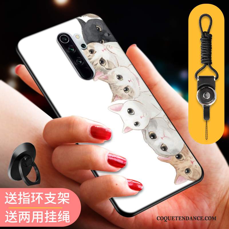 Redmi Note 8 Pro Coque De Téléphone Chat Incassable Étui Rouge