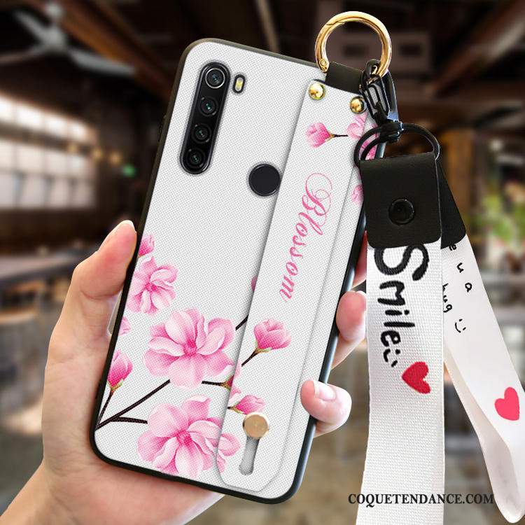 Redmi Note 8t Coque Fleur De Pêche Petit Tout Compris Personnalité Rouge