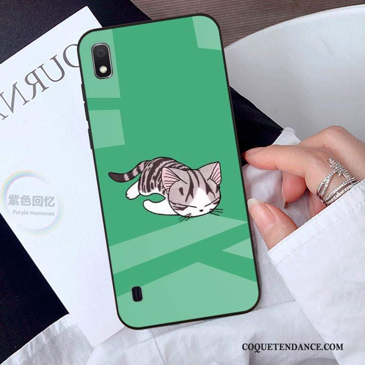 Samsung Galaxy A10 Coque Dessin Animé Étui De Téléphone Vert Incassable