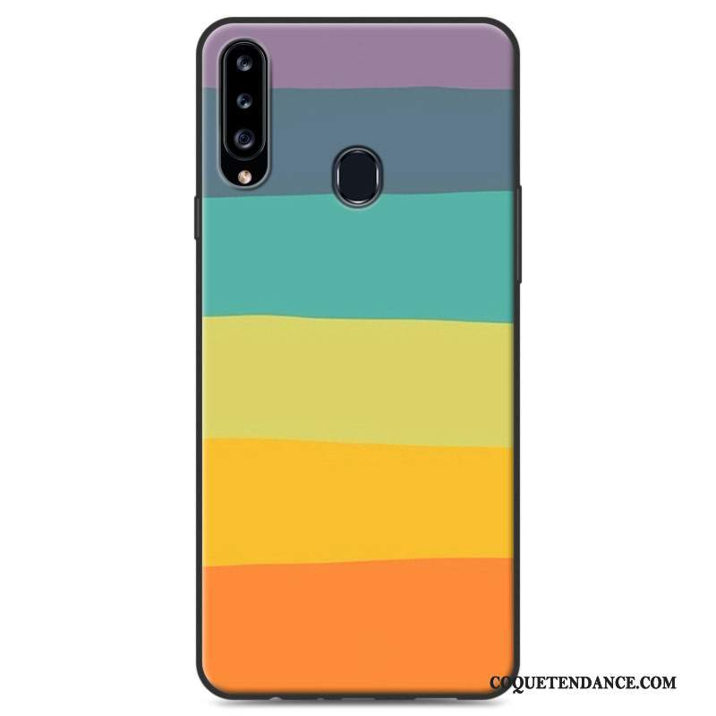 Samsung Galaxy A20s Coque De Téléphone Étui Ornements Suspendus Délavé En Daim Fluide Doux