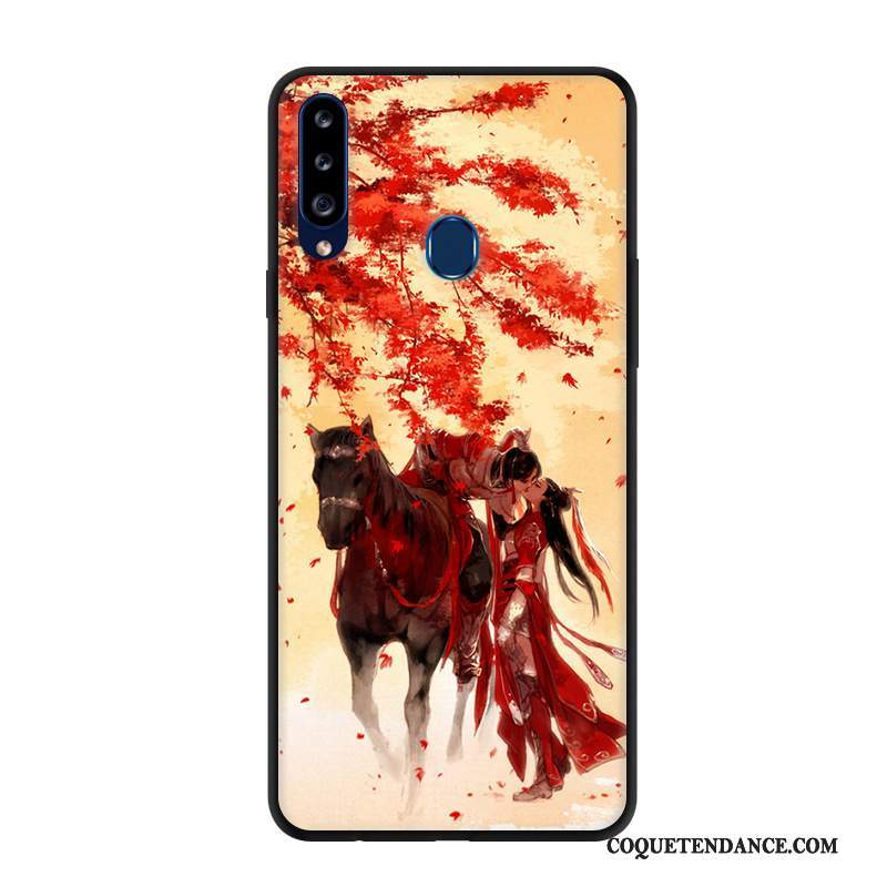 Samsung Galaxy A20s Coque Dessin Animé Incassable Étui Rouge De Téléphone