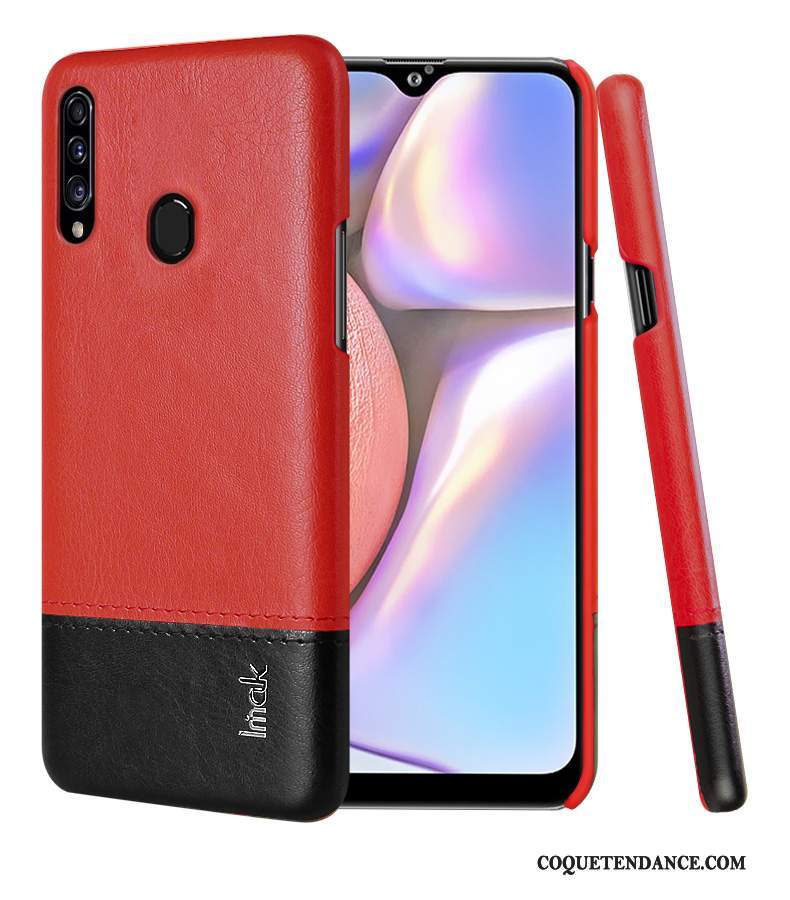 Samsung Galaxy A20s Coque Étui En Cuir Difficile Protection Similicuir