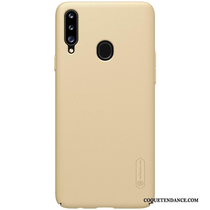 Samsung Galaxy A20s Coque Étui Incassable Or Protection