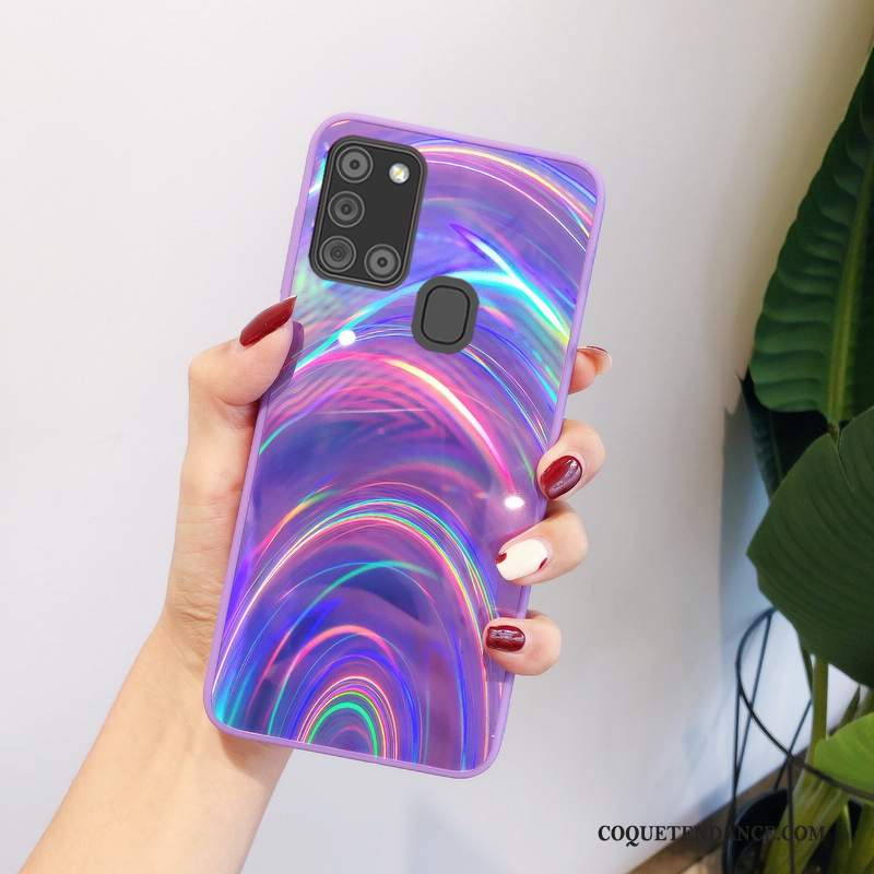 Samsung Galaxy A21s Coque Amoureux Légères Silicone Dessin Animé