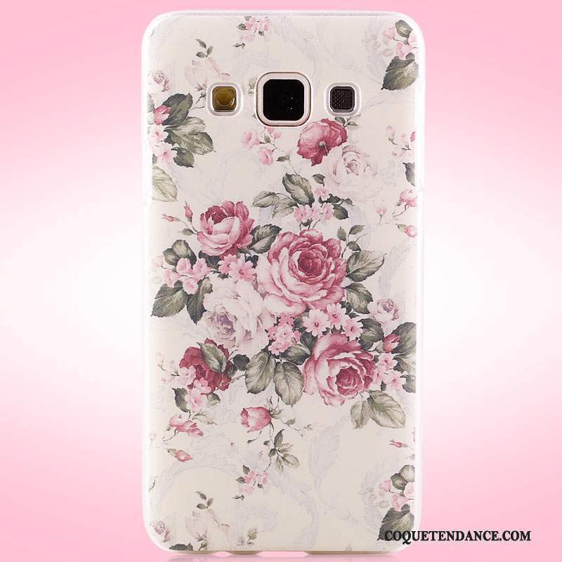 Samsung Galaxy A3 2015 Coque Délavé En Daim De Téléphone Étui Rose Peinture