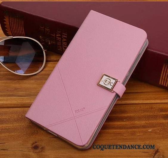 Samsung Galaxy A3 2015 Coque Rose Mince Étui En Cuir Protection