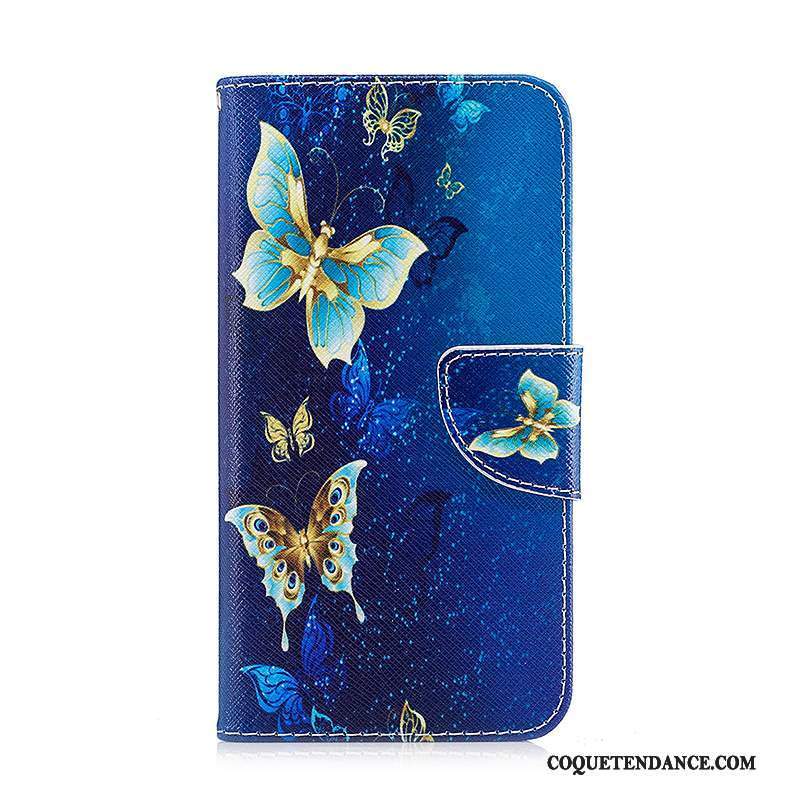 Samsung Galaxy A3 2017 Coque De Téléphone Protection Bleu Étui En Cuir Peinture