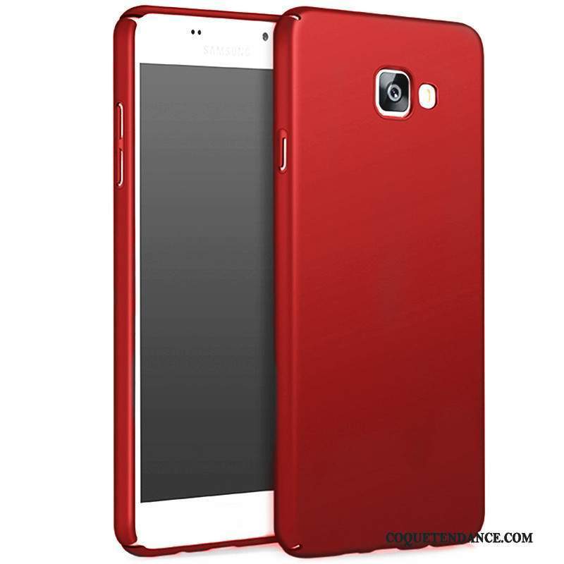 Samsung Galaxy A3 2017 Coque Étui Rouge Délavé En Daim Protection