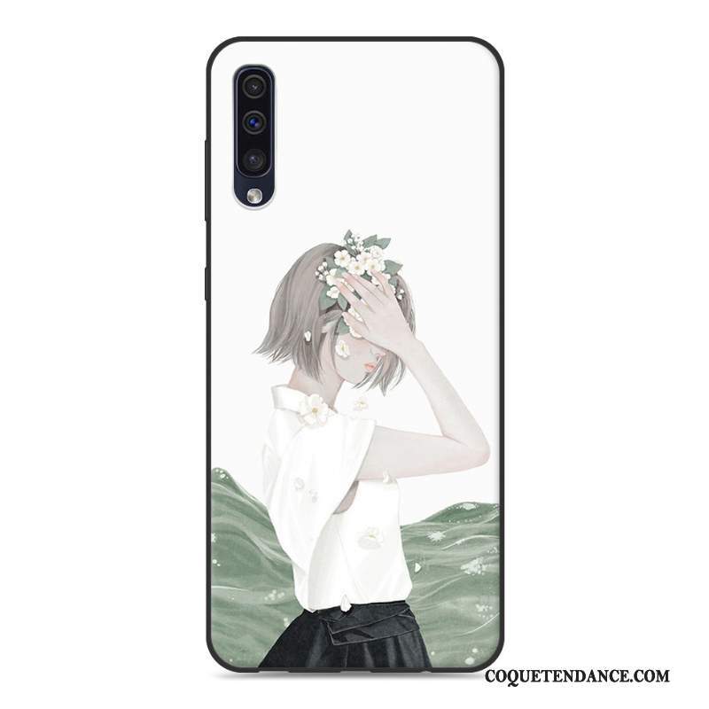 Samsung Galaxy A30s Coque Blanc Tendance Personnalité Créatif Étui