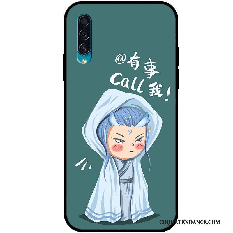 Samsung Galaxy A30s Coque Dessin Animé Étui Tout Compris Incassable Vert