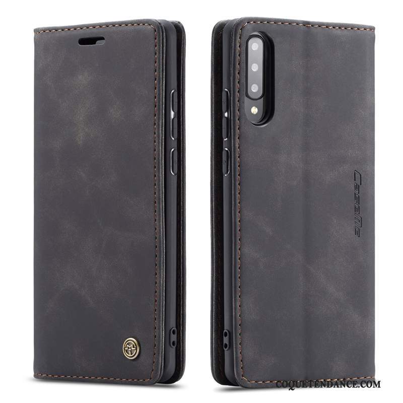 Samsung Galaxy A30s Coque Tempérer Noir Housse Étui En Cuir De Téléphone