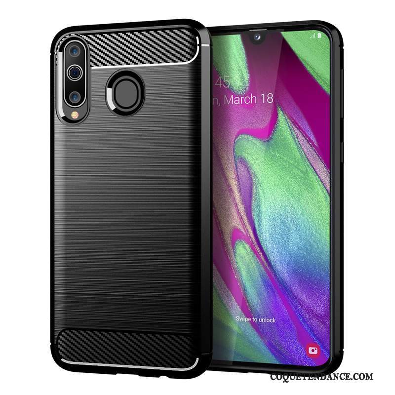 Samsung Galaxy A40s Coque De Téléphone Fluide Doux Fibre Protection Soie