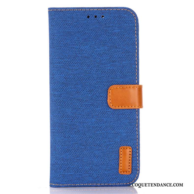 Samsung Galaxy A41 Coque Étui Étui En Cuir Incassable Clamshell Bleu