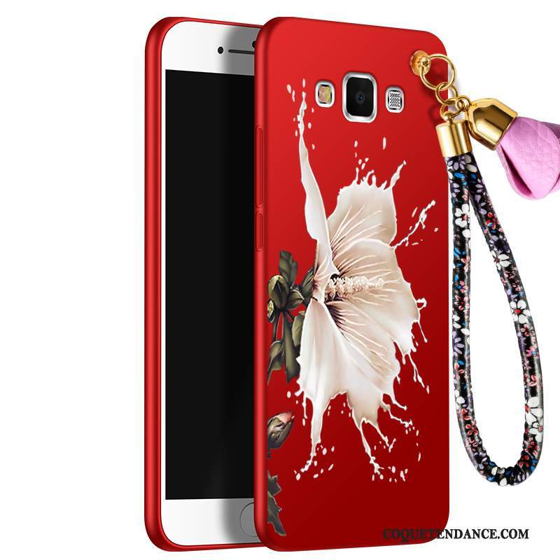 Samsung Galaxy A5 2015 Coque Fluide Doux Silicone De Téléphone Rouge Protection