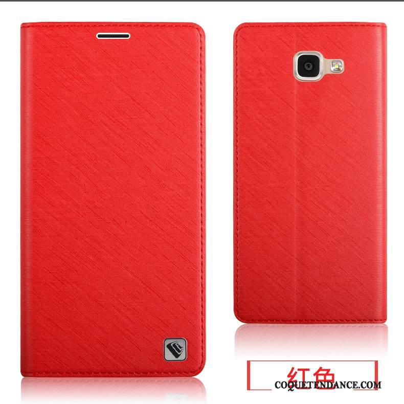 Samsung Galaxy A5 2016 Coque Étui Silicone Fluide Doux Rouge