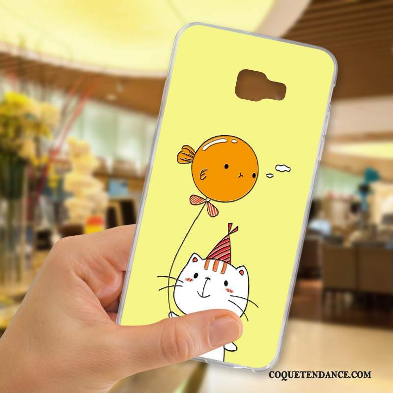 Samsung Galaxy A5 2017 Coque Dessin Animé Incassable Jaune Gaufrage