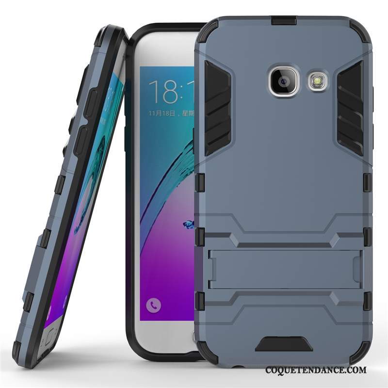 Samsung Galaxy A5 2017 Coque Difficile Bleu Marin Étui De Téléphone Silicone