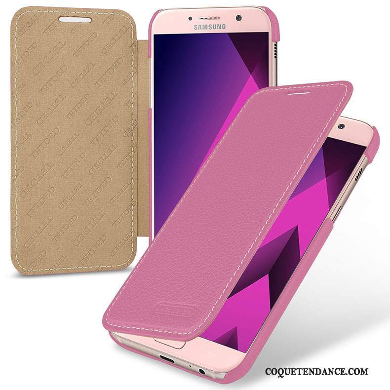 Samsung Galaxy A5 2017 Coque Protection Étui De Téléphone Rose Étui En Cuir