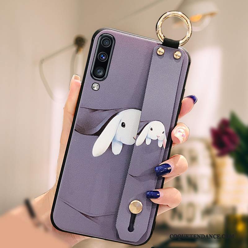 Samsung Galaxy A50s Coque Frais Violet Fluide Doux Protection Dessin Animé