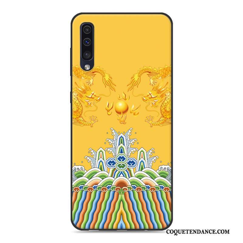 Samsung Galaxy A50s Coque Étui Créatif Amoureux Jaune Dessin Animé