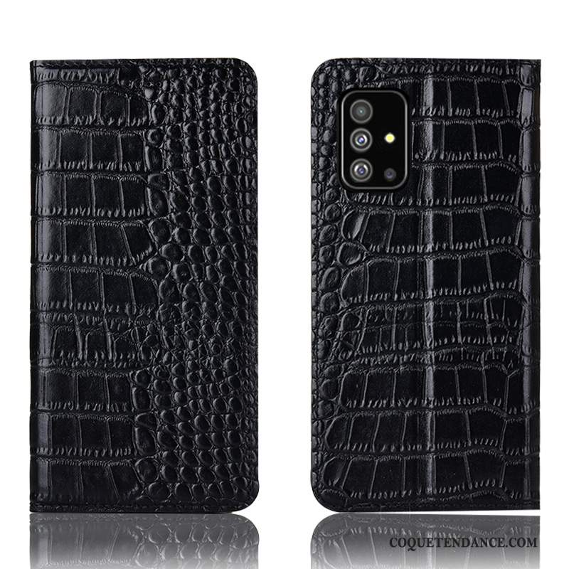 Samsung Galaxy A51 Coque Noir Étui Étui En Cuir Tout Compris Protection