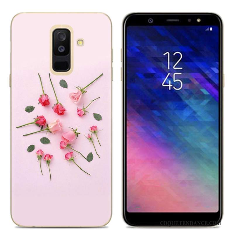 Samsung Galaxy A6+ Coque Dessin Animé Silicone De Téléphone Fluide Doux Étui