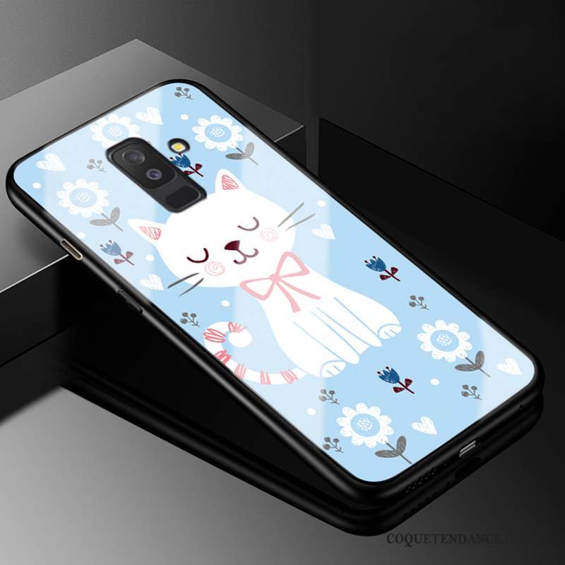 Samsung Galaxy A6+ Coque Dessin Animé Silicone Fluide Doux De Téléphone Verre