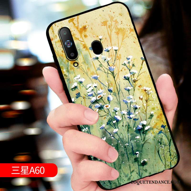 Samsung Galaxy A60 Coque Protection Incassable Gaufrage Fluide Doux