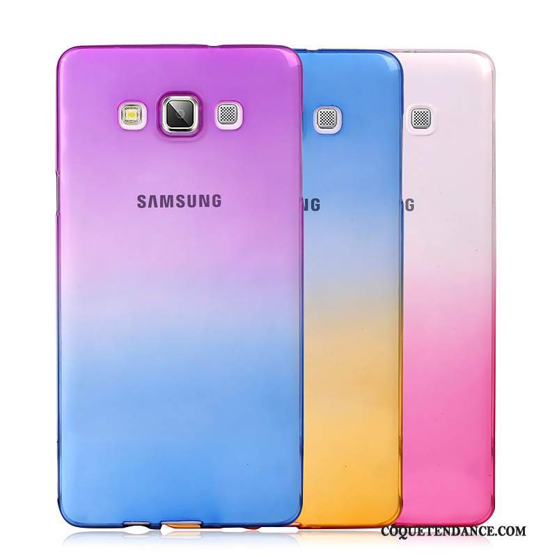 Samsung Galaxy A7 2015 Coque Fluide Doux Incassable Dégradé Étui De Téléphone