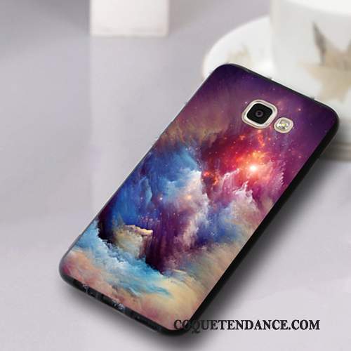 Samsung Galaxy A7 2016 Coque Dessin Animé Délavé En Daim De Téléphone Fluide Doux Tout Compris