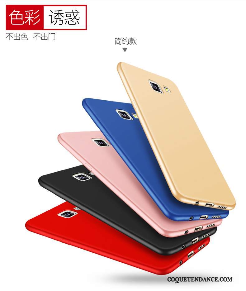 Samsung Galaxy A7 2016 Coque Fluide Doux Délavé En Daim Protection De Téléphone Multicolore