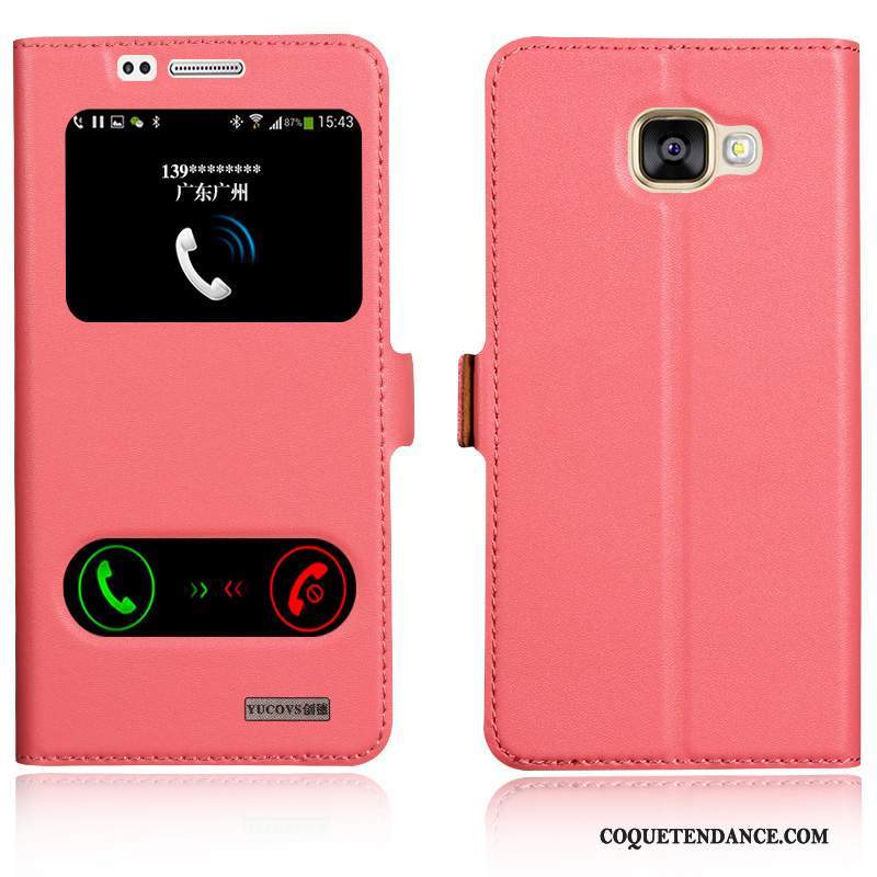 Samsung Galaxy A7 2016 Coque Foncé Rose Étui De Téléphone