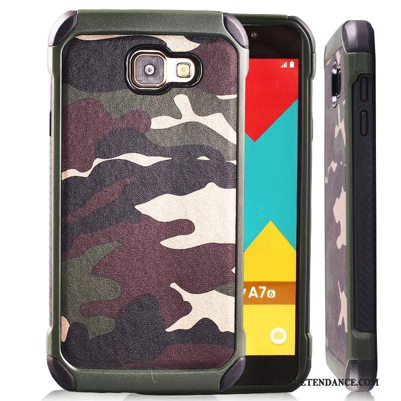 Samsung Galaxy A7 2016 Coque Protection Support Camouflage Anneau Silicone