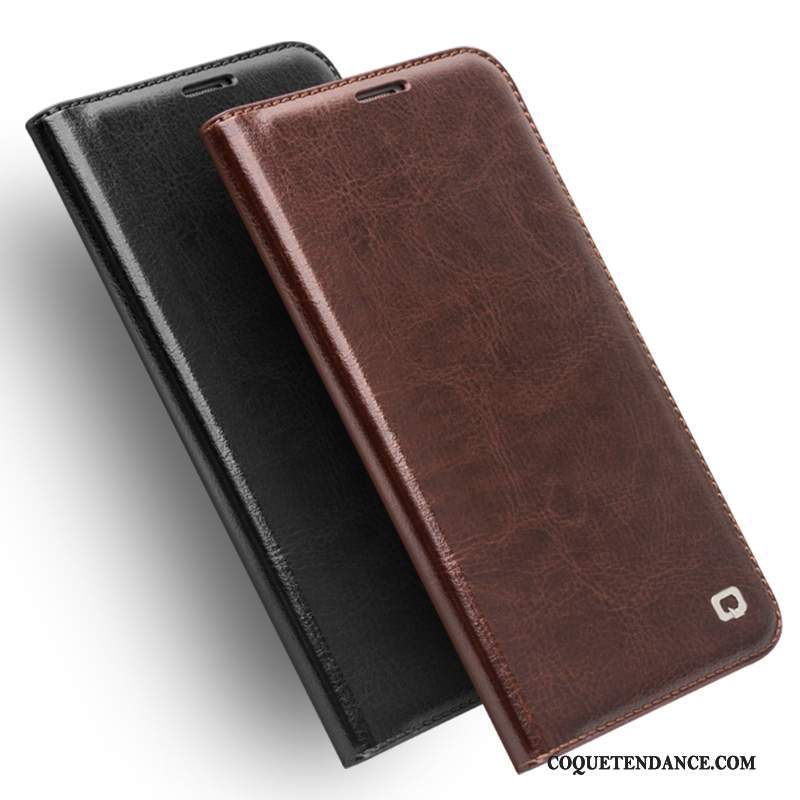 Samsung Galaxy A7 2016 Coque Étui En Cuir De Téléphone Marron Incassable Protection