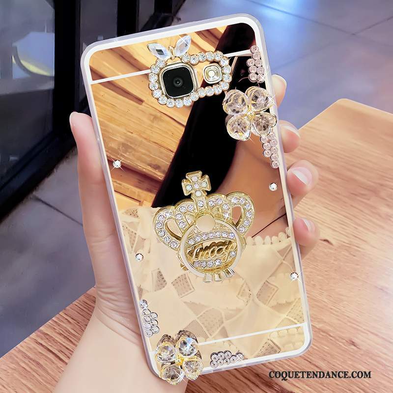 Samsung Galaxy A7 2017 Coque De Téléphone Strass Ornements Suspendus Étui Miroir