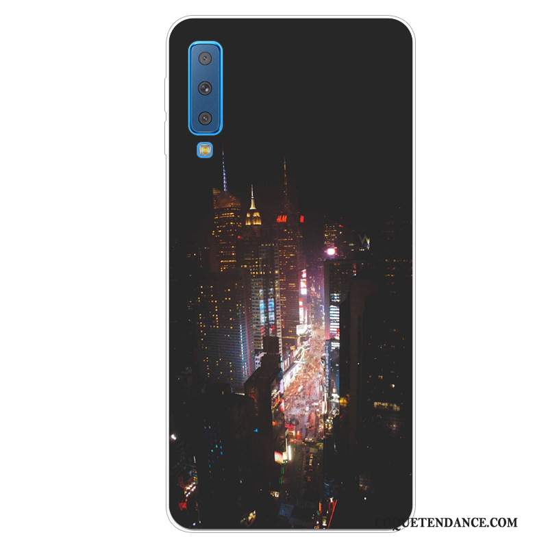 Samsung Galaxy A7 2018 Coque Difficile Fluide Doux De Téléphone Étui