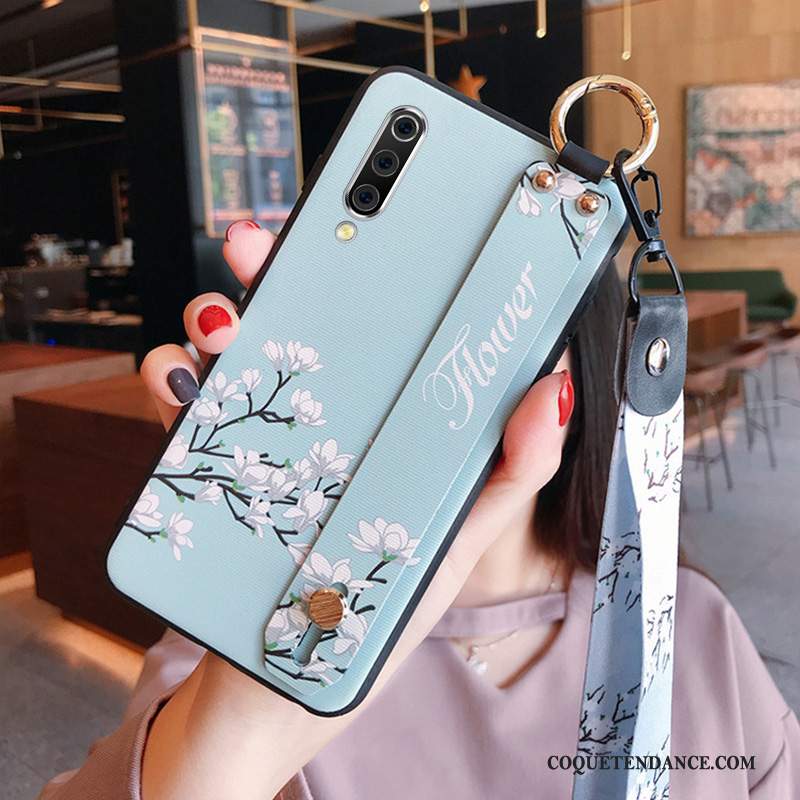 Samsung Galaxy A70 Coque Protection Art Incassable Créatif Bleu