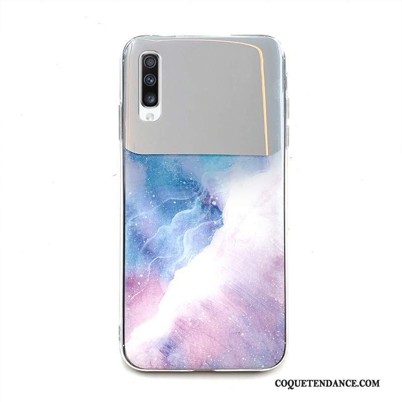 Samsung Galaxy A70s Coque Incassable Simple Violet Étui Protection