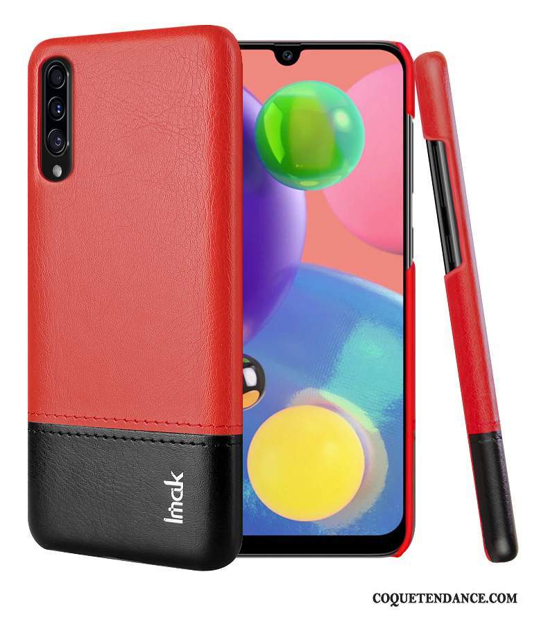 Samsung Galaxy A70s Coque Étui Similicuir De Téléphone Rouge