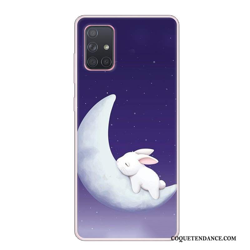 Samsung Galaxy A71 Coque Protection De Téléphone Étui Violet Frais