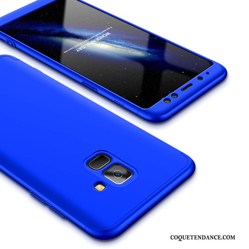 Samsung Galaxy A8 2018 Coque De Téléphone Étui Couvercle Arrière Bleu Protection
