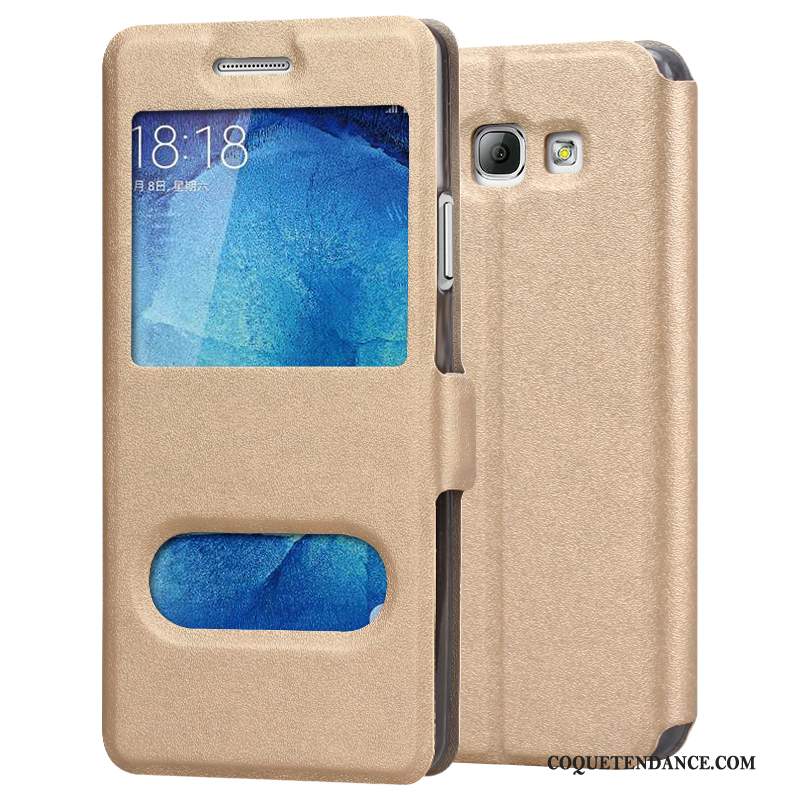 Samsung Galaxy A8 2018 Coque Tout Compris Protection Silicone Tendance Or