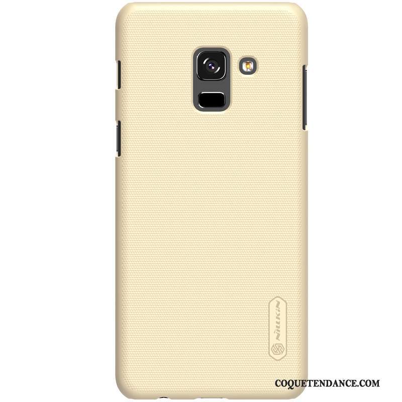 Samsung Galaxy A8+ Coque Coque De Téléphone Protection Or Délavé En Daim